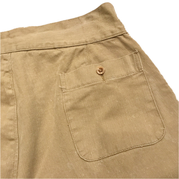 50's Vintage TURBINE BRAND Khaki Drill Shorts