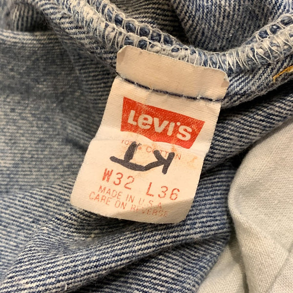 90's Vintage Levi's 501 "Cut Off" Made in USA