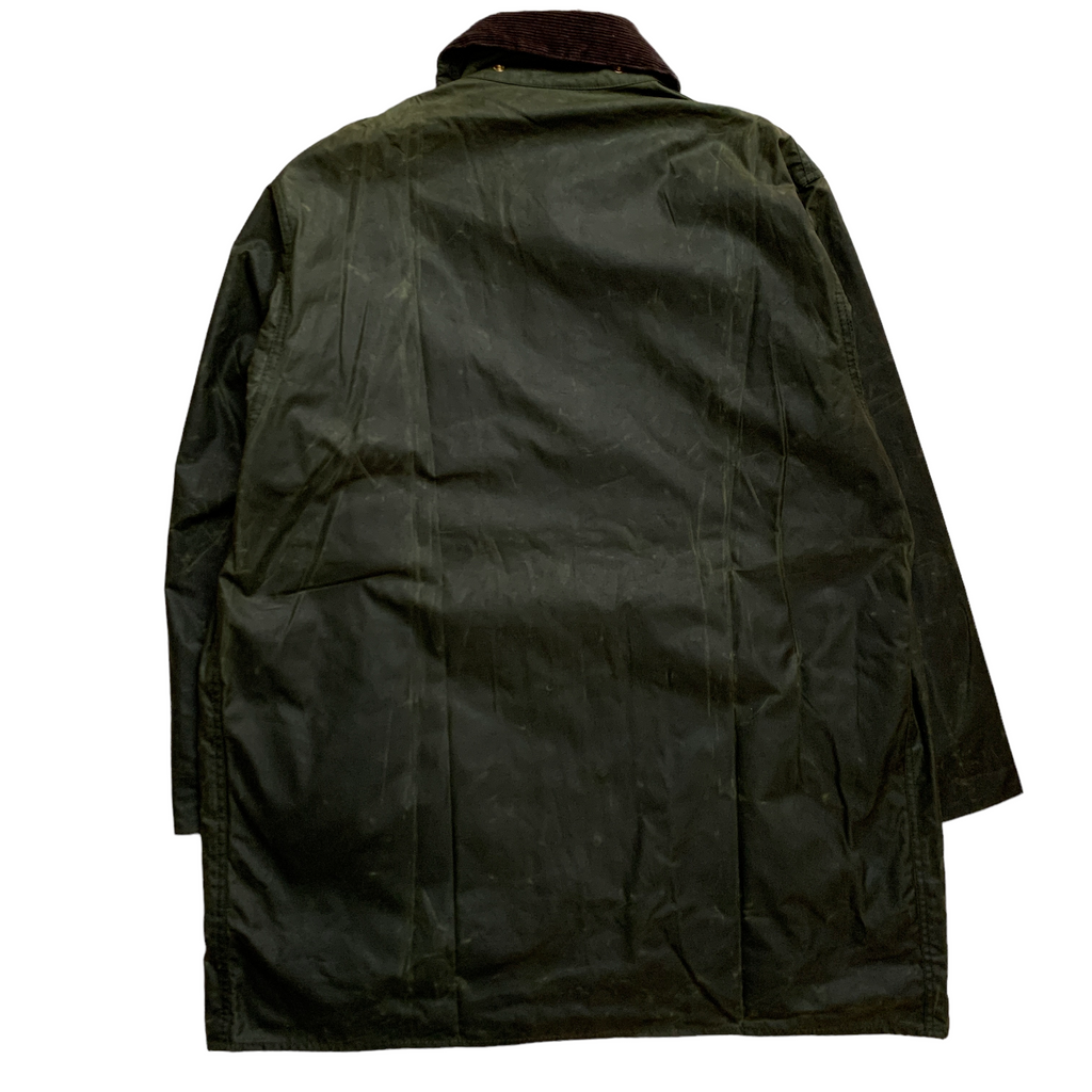 【美品】90S 3ワラント Barbour BORDER 48 SAGE 90's Dead Stock 3 Crest Vintage Barbour