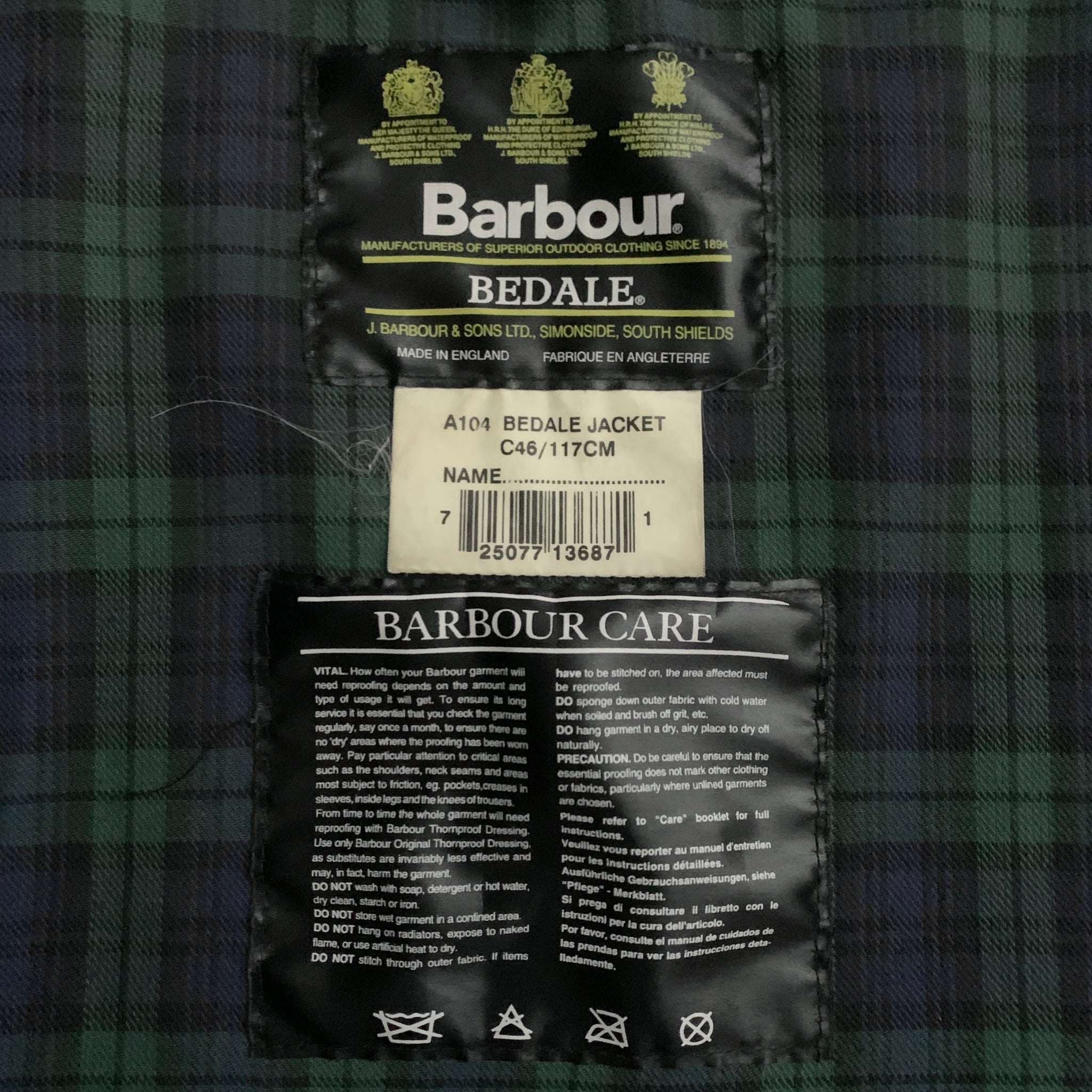 90's 3 Crest Vintage Barbour 