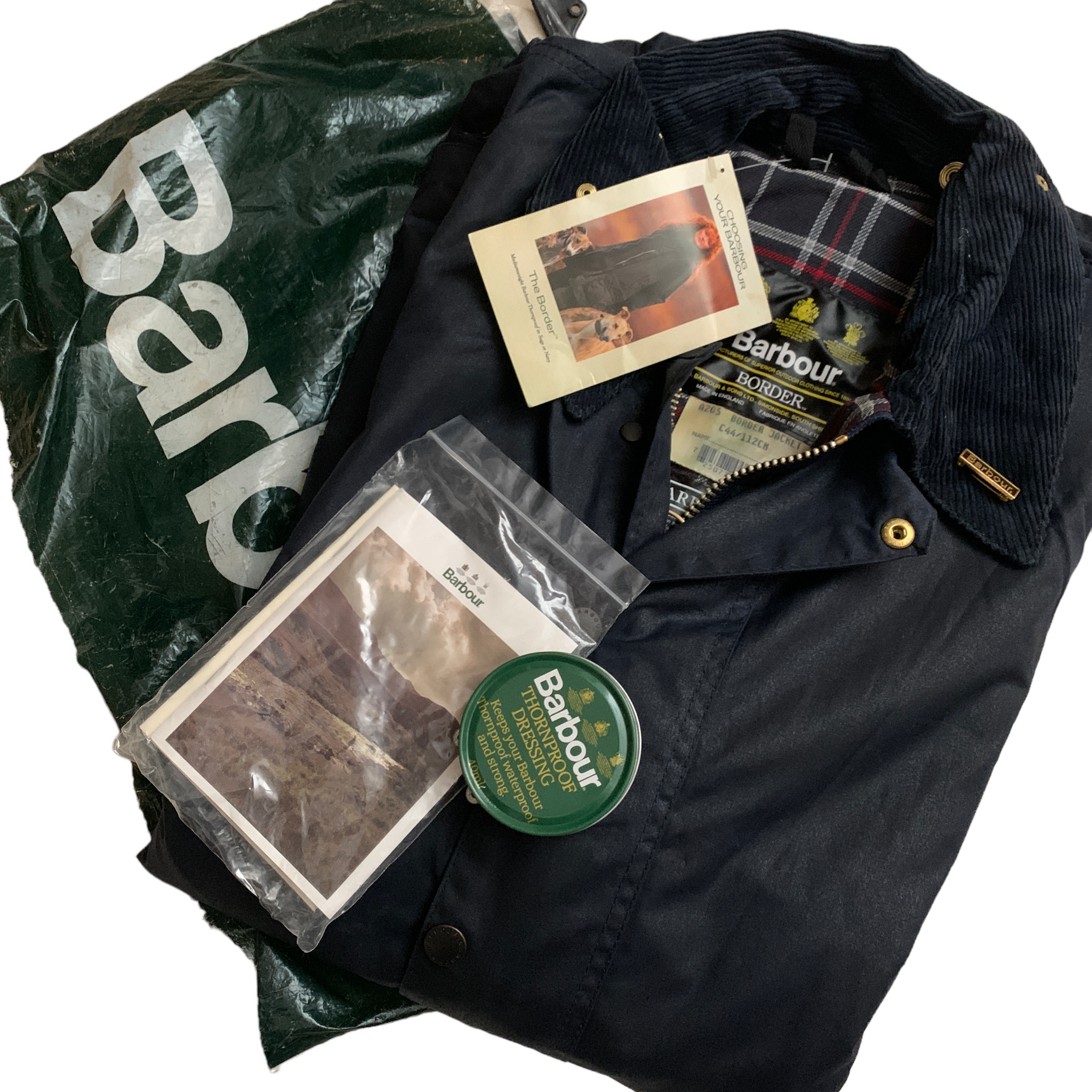 90's Dead Stock 3 Crest Vintage Barbour