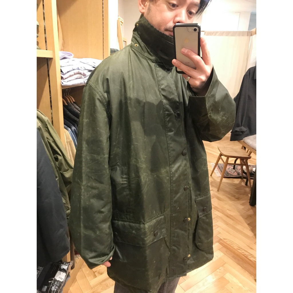 1980s-90s Barbour フード セージ デッドストック-