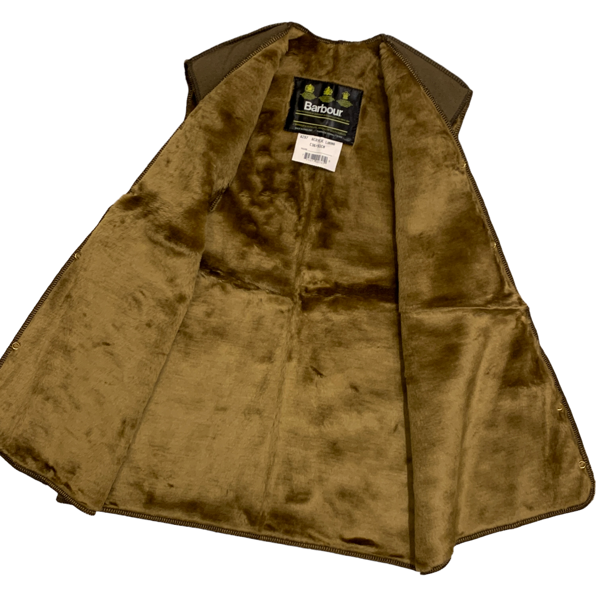 90's Dead Stock 3 Crest Vintage Barbour A297 Pile Lining for