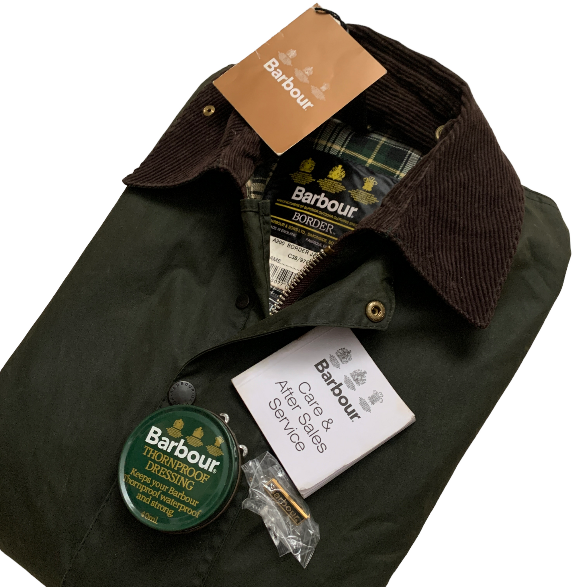 90's Dead Stock 3 Crest Vintage Barbour